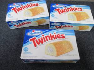 3- 13. 58 oz Boxes Hostess Twinkies...