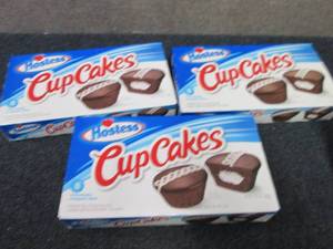 3-12.7 oz Boxes Hostess Cup Cakes B...