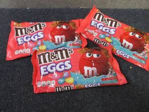3- 9.2 oz Peanut Butter M&Ms Eggs...