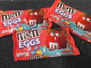 3- 9.2 oz Peanut Butter M&Ms Eggs...
