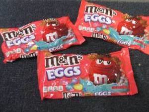 3- 9.2 oz Peanut Butter M&Ms Eggs...