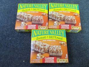 3- 12ct Nature Valley Sweey & Salty...