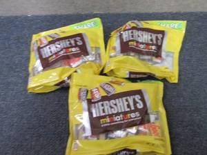 3- 10.4 oz Hersheys Miniatures...