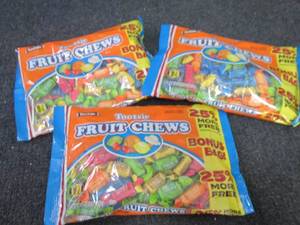 3- 18 oz Tootsie Fruit Chews...