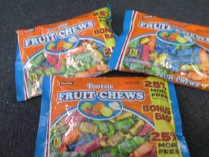 3- 18 oz Tootsie Fruit Chews...