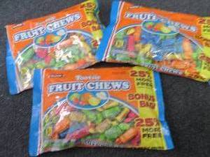 3- 18 oz Tootsie Fruit Chews...