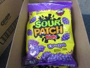 8- 8.02 oz Sour Patch Kids Grape...
