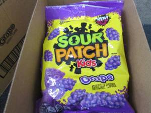 8- 8.02 oz Sour Patch Kids Grape...