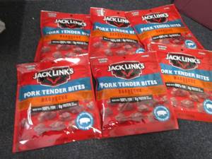 6- 2.85 oz Jack Links Barbecue Pork...