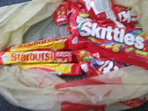 12 Starbursts & Skittles...