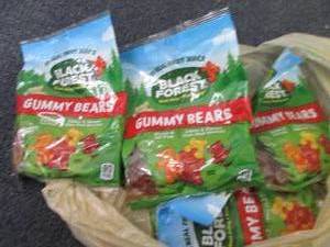 6- 4.5 oz Black Forest Gummy Bears...