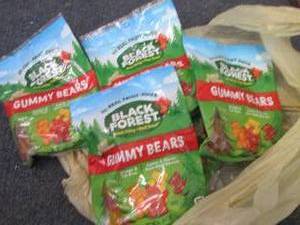 6- 4.5 oz Black Forest Gummy Bears...