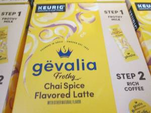 6- 6pks Gevalia Frothy  Chai Spice ...