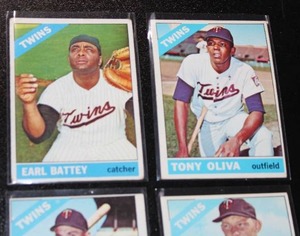 lot 10 image: 1966 Topps Minnesota Twins Lot  5 Cards