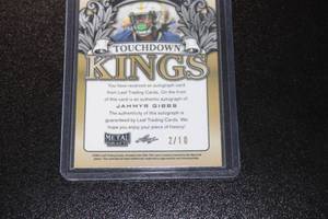 lot 56 image: 2022 Leaf Metal Draft Jahmyr Gibbs Autograph Rookie Card 210  Only 10 Exist