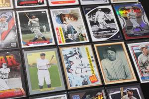 lot 76 image: Babe Ruth Baseball Card Lot  18 Different Cards