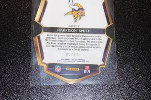 lot 88 image: 2018 Select Die Cut Prizm Harrison Smith #118 349  Only 49 Exist