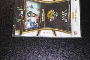 lot 96 image: 2022 Select Blue Prizm Mark Brunell #SSP-MAB 7499  Only 99 Exist