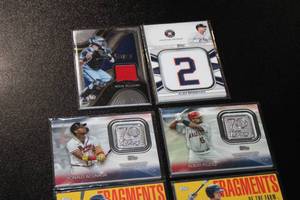lot 103 image: Baseball Card Jersey & Relic Card Lot  8 Cards  Acuna - Pujols - Bart