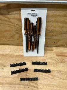 lot 52 image: 7 Piece Ball End Driver Set 764-38 with 5 Various Bit Sets
