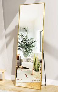 lot 39 image: HARRITPURE Full Length Standing Mirror with Aluminum Frame- Gold