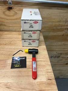 lot 97 image: Ripley Company Lot of 3 CT 375  Carpet Cutters and Drill Guides