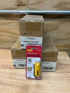 lot 100 image: SPERRY INSTRUMENTS Lot of 3 Boxes of- Telephone Line Testers- (5 per box) TT6200L