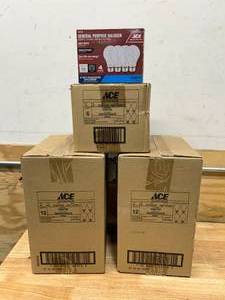 lot 120 image: ACE Lot of 120- General Purpose Halogen Bulbs 43 Watts