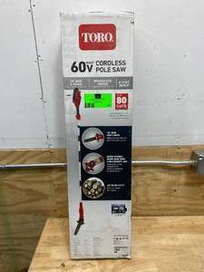 lot 41 image: Toro 60v Pole Saw WITH Battery and Charger