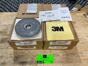 lot 103 image: Lot of 8 WENDT F10E.J00.037 Metal Bonded Diamond Grinding Wheels