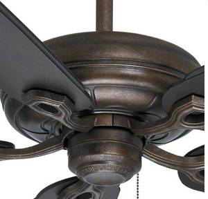 lot 122 image: CASABLANCA Charthouse 54 in. Outdoor Aged Bronze Ceiling Fan (Motor Only)