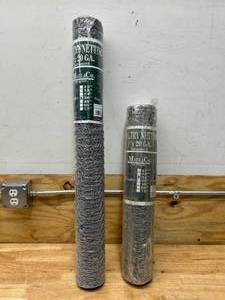 lot 130 image: MAZEL & CO. Lot of 2- Poultry Netting- 50 x 36 and 50 x 24