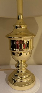 lot 147 image: Two Beautiful Brass Based Table Lamps