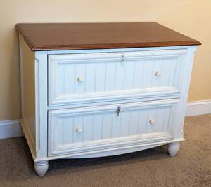 lot 7 image: Farmhouse Style Lateral File Cabinet