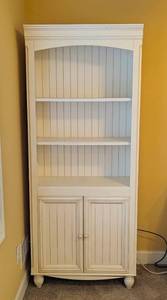 lot 8 image: Farmhouse Style Wood Bookcase #1