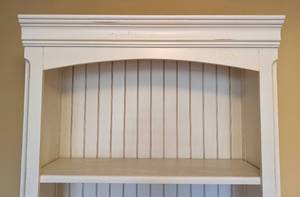 lot 9 image: Farmhouse Style Wood Bookcase #2