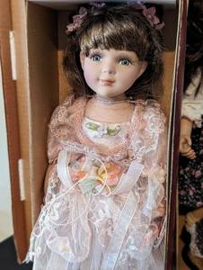 lot 177 image: Three Lovely Porcelain Dolls
