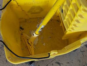 lot 184 image: Rubbermaid Mop and Bucket