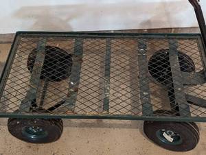 lot 188 image: Rolling Metal Garden Cart