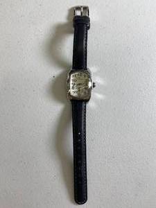 Black Leather Band Designer Watch