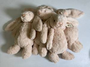 Super Soft Medium Sized Stuffed Bunny - Set of 4