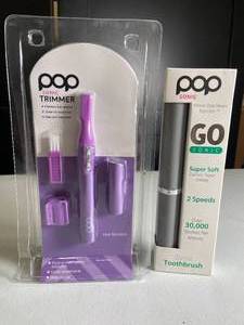 Pop Trimmer & Toothbrush Kit - Set of 2 (Colors May Vary)
