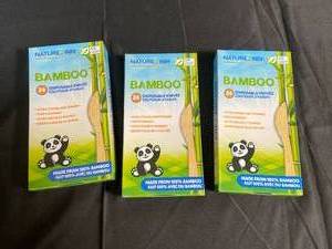 100% Bamboo Disposable Knives 24-Pack - Set of 3
