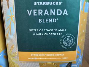 lot 29 image: Starbucks Veranda Blend