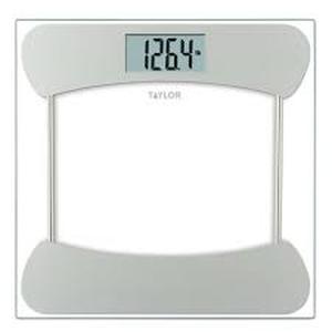 lot 76 image: Digital Glass Scale with Stainless Steel Accents Clear - Taylor