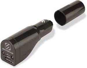 lot 104 image: Scosche GoBat 3-in-1 12V USB ChargerLED FlashlightBackup Batter PBC71