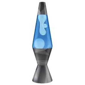 lot 125 image: 14.5 Geometric Monochrome Lava Lamp - LAVA