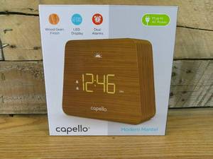 lot 96 image: Digital Mantle Alarm Clock Lark Finish - Capello