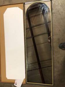 XRAMFY 20 in. W x 64 in. H Arched Gold Modern Aluminum Alloy Framed Full Length Mirror Floor Mirror    Customer Returns See Pictures