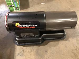 Mr. Heater Contractor 80,000 BTU Black Forced Air KeroseneDiesel Space Heater with Thermostat Customer Returns See Pictures